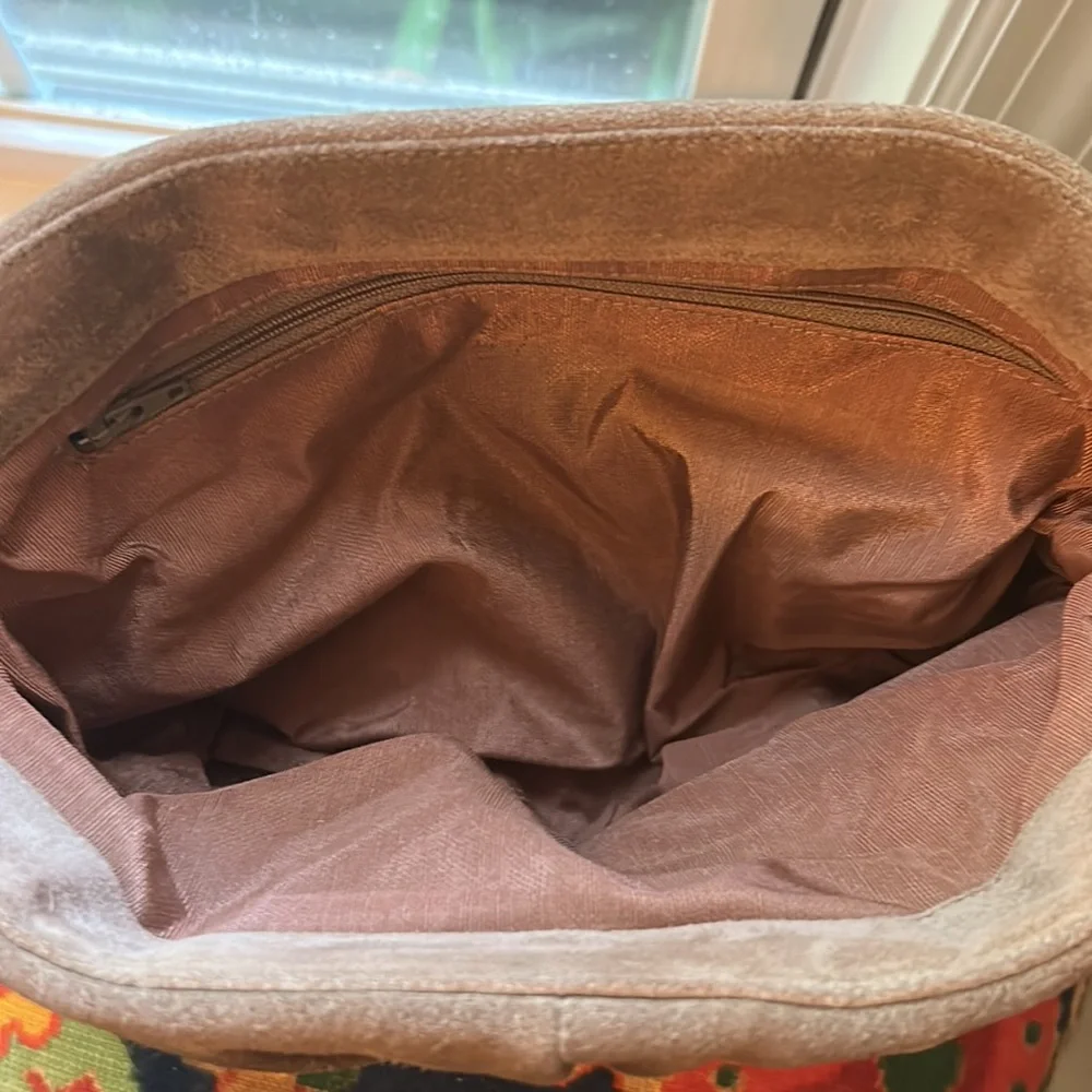 Vintage Etra suede leather crossbody